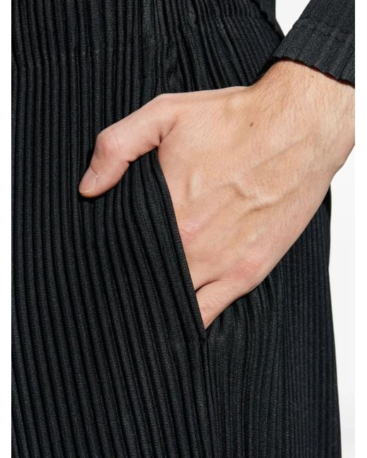 Homme Plissé Issey Miyake Blue Homme Plisse' Issey Miyake Pleated Trousers for men