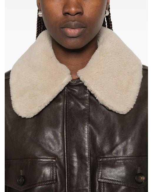 Brunello Cucinelli Black Leather Jacket
