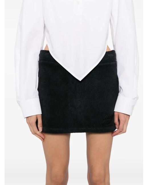 Alexander Wang Black Logo Mini Skort