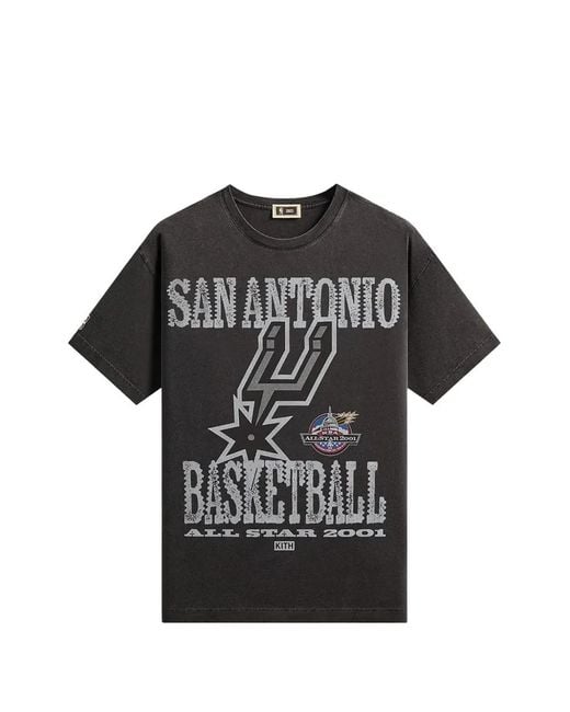 Kith Black Nba All-Star San Antonio Spurs T-Shirt for men