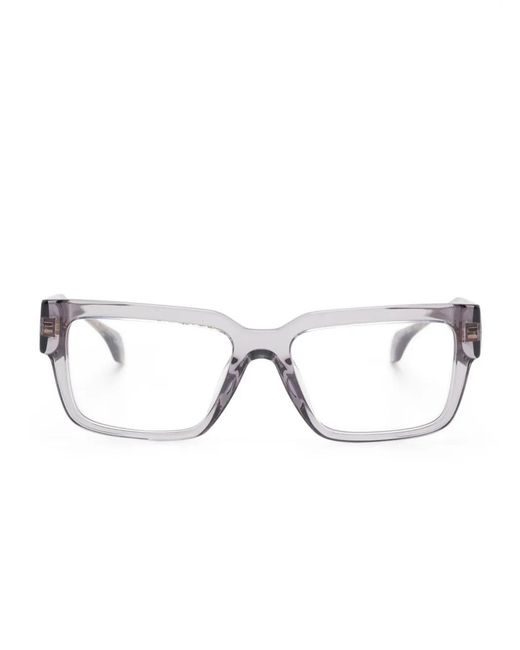 Versace Gray Square-Frame Glasses for men