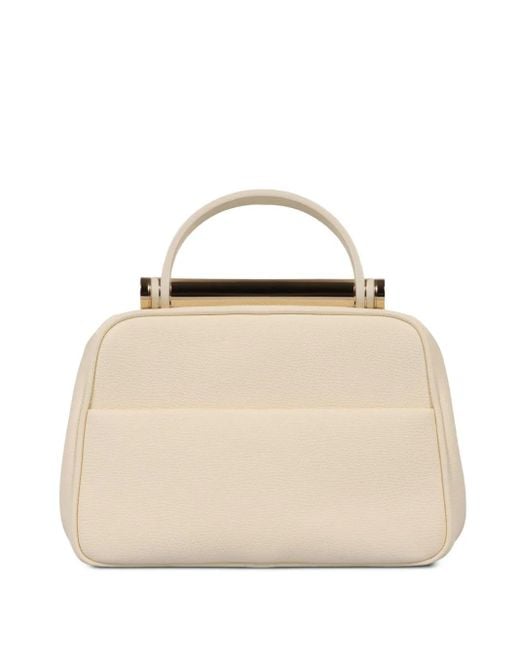 Valextra Natural Leather Tote Bag