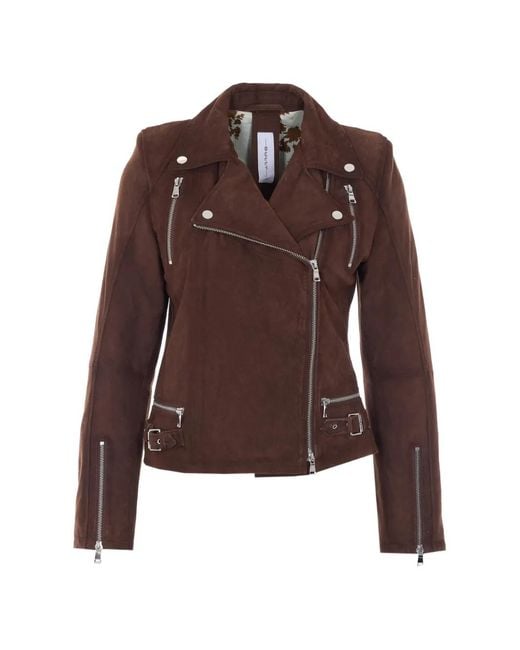 Bully Brown Suede Biker Jacket