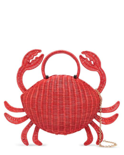 Serpui Red Matteo Crab Tote Bag
