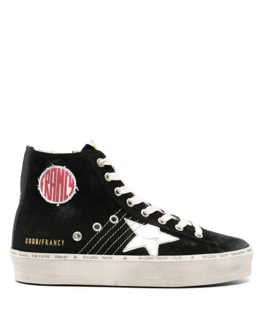 Golden Goose Deluxe Brand Black Francy Suede Sneakers