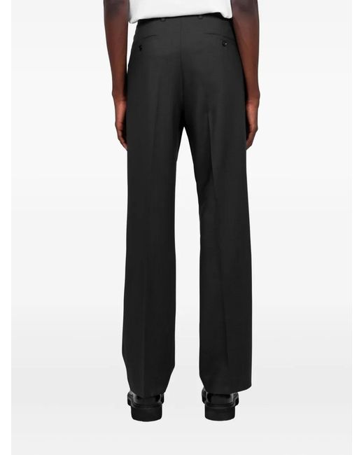 AMI Black Button Fastening Trousers