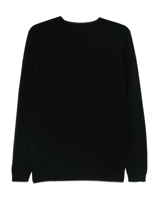 Karl Lagerfeld Black Merino Sweater for men