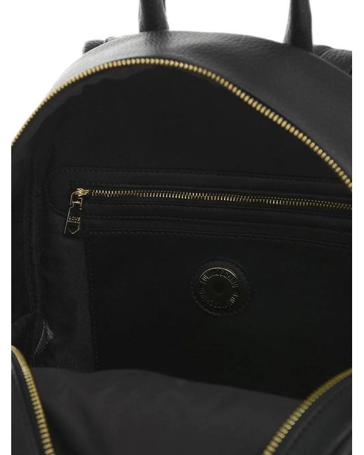 Love Moschino Black Logo-Detail Backpack