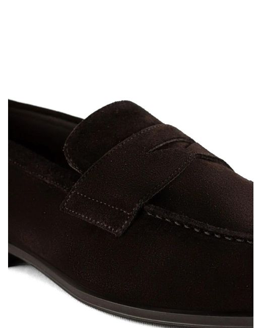 Doucal's White Suede Loafers for men