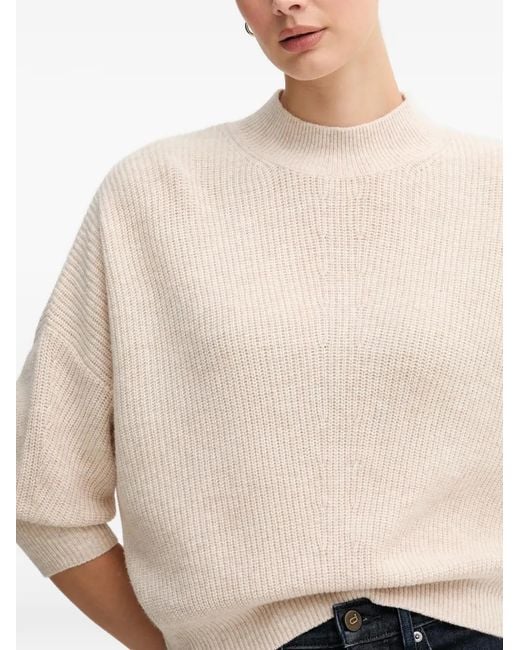 Ouí Natural Mock-Neck Sweater