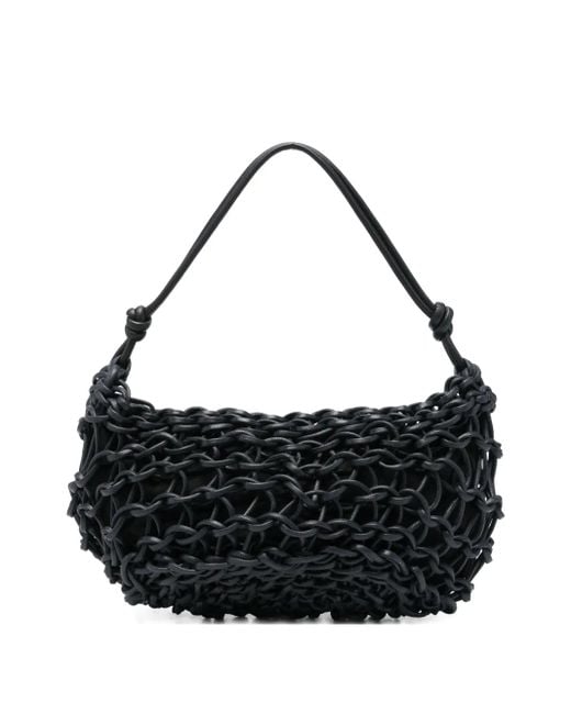 Alienina Black Aurora Woven Shoulder Bag