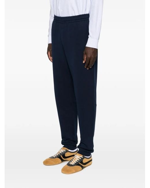 Lacoste Blue Logo-Patch Track Pants for men