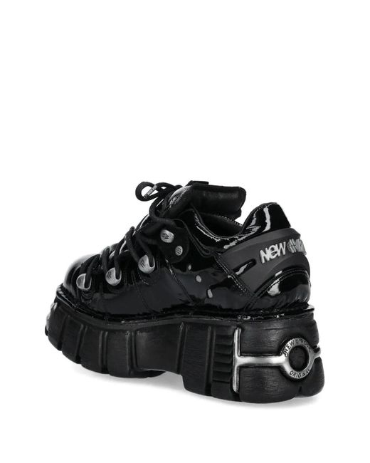 New Rock Black 60Mm Platform Sneakers