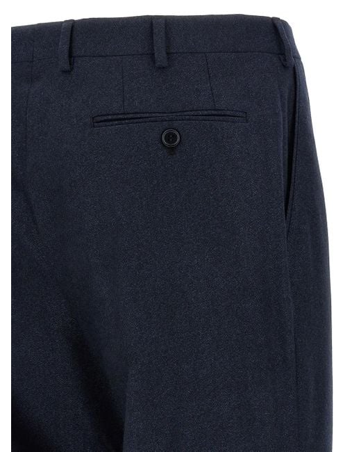 Brioni Blue Herringbone Wool Suit for men