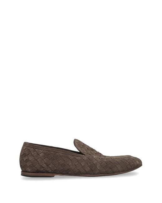 Neil Barrett Brown Woven Suede Loafers for men