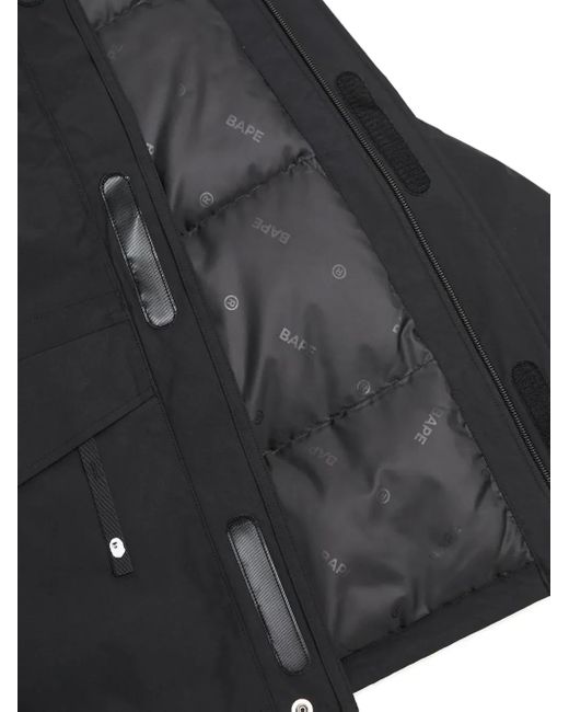 A Bathing Ape Black Gore-Tex Snowboard Padded Jacket for men