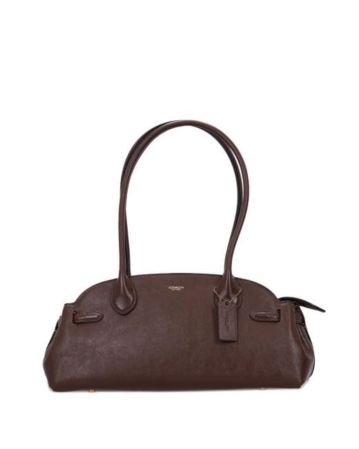 COACH Brown Empire Tote Bag mit Henkel