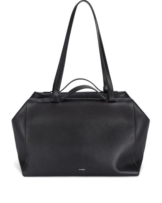 Jil Sander Black Large Nelson Tote Bag for men