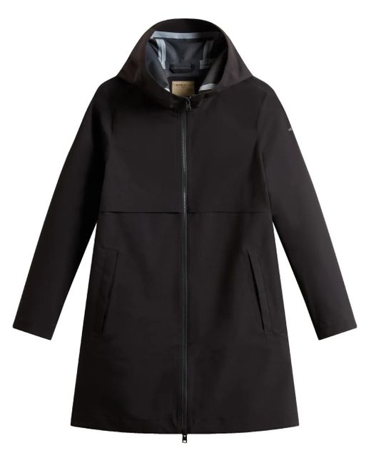 Woolrich Black Hooded Parka Coat
