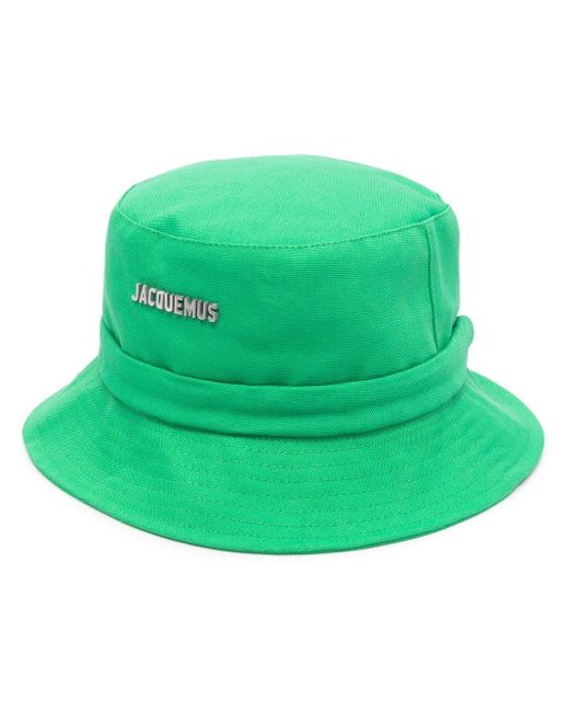 Cappello bucket con logoJacquemus in Cotone da Uomo colore Verde - 55% di  sconto | Lyst