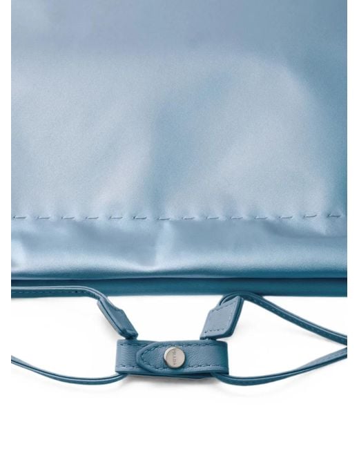 Prada Blue Wish Silk Duchesse Pouch