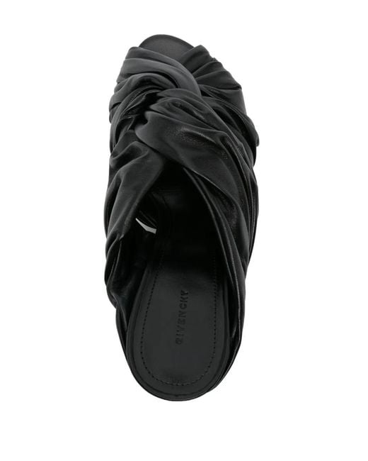 Givenchy Black Twist Sandals