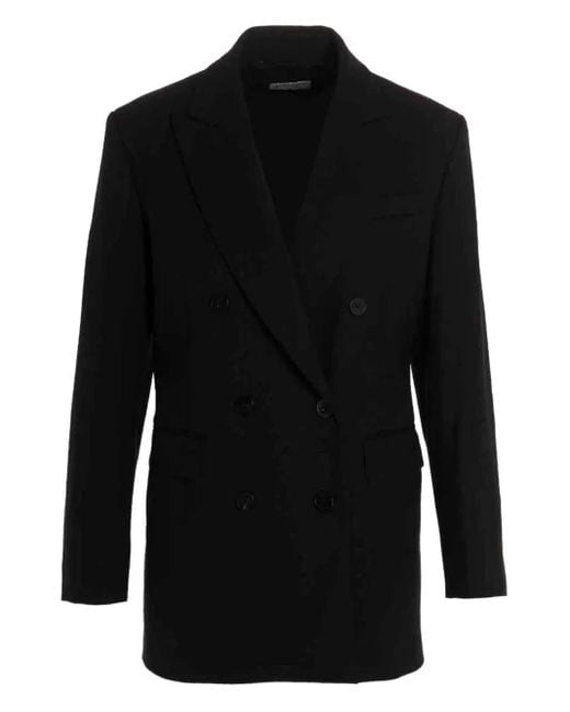 Alberto Biani Black Double-breasted blazer
