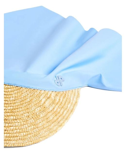 Patou Blue Panelled Scarf Cap