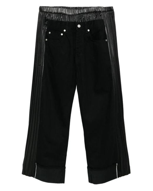 Junya Watanabe Black X Levis Gathered Jeans for men