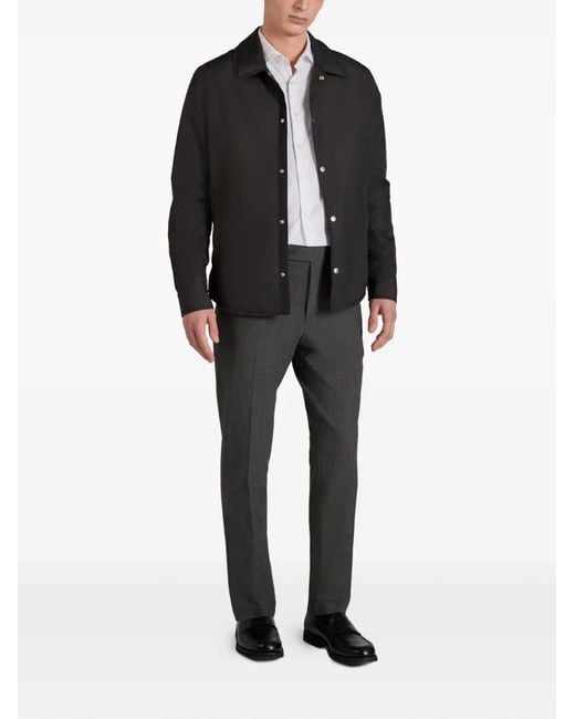 Slowear Black Padded Shirt Jacket for men