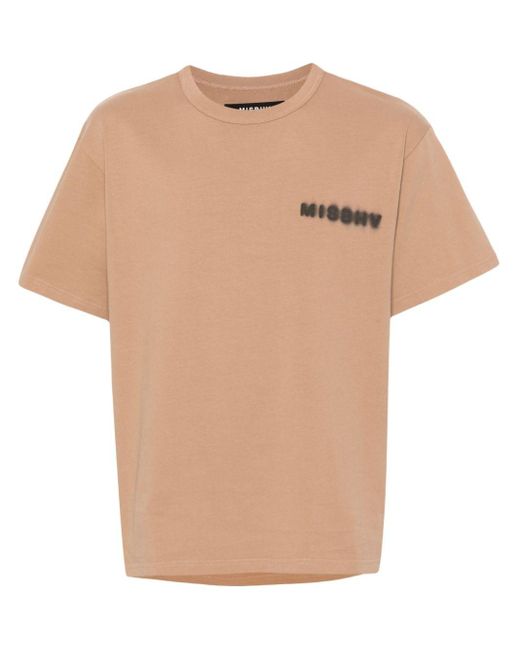 T-shirt en coton à logo imprimé M I S B H V pour homme en coloris Natural