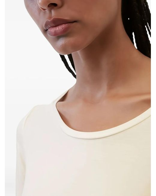 Marc O' Polo White Scoop-Neck Short-Sleeve T-Shirt