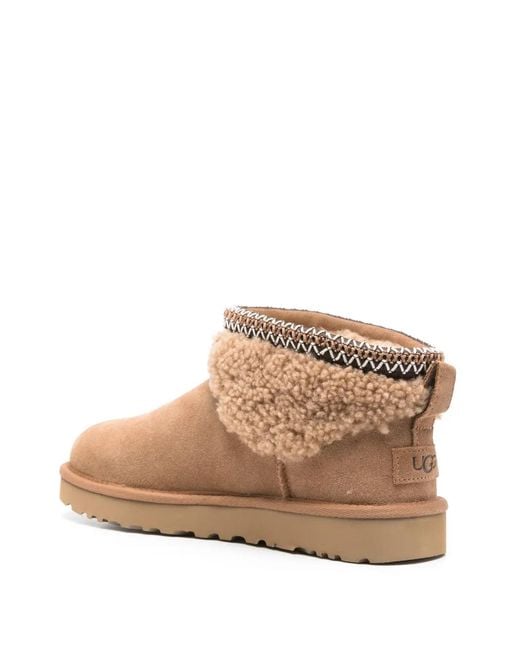 Ugg Brown "Classic Ultra Mini Maxi Curly"