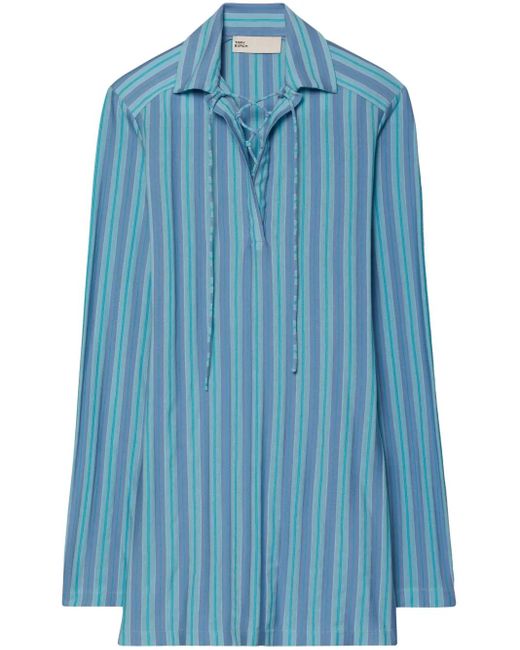 Tory Burch ストライプ チュニック Blue