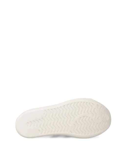 Adidas Pink Adifoam Superstar Three-Stripe Slip-On Sneakers