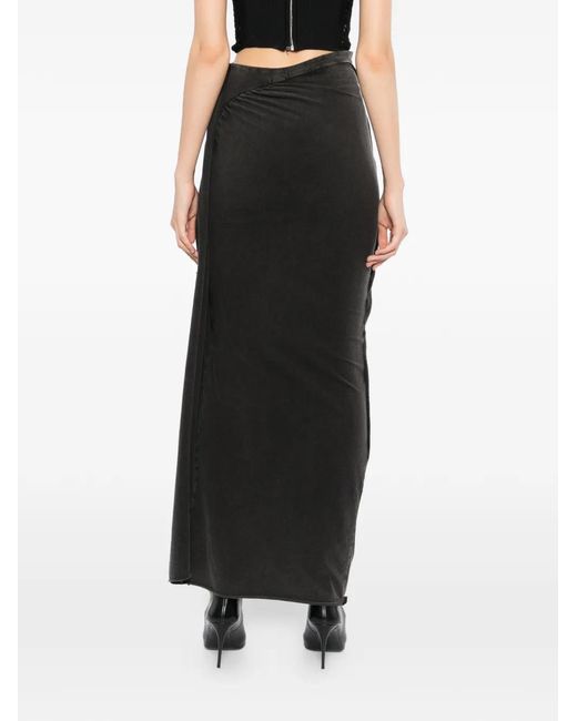 OTTOLINGER Black Slitted Maxi Skirt