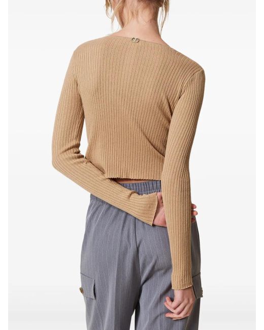 Twinset Natural Cotton Cardigan