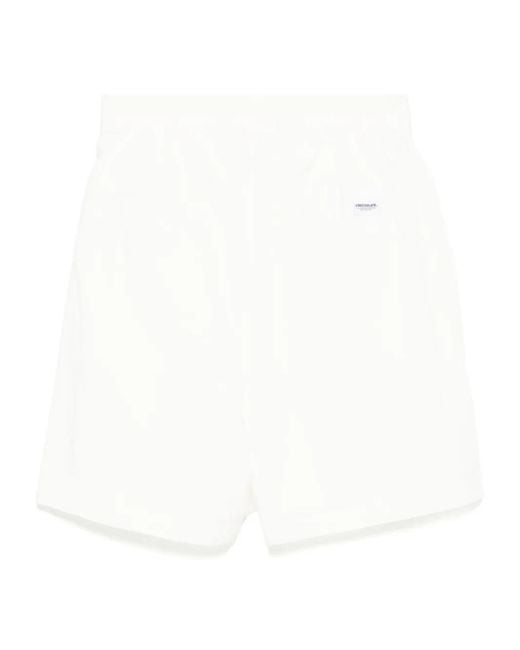 Chocoolate White Cotton Shorts