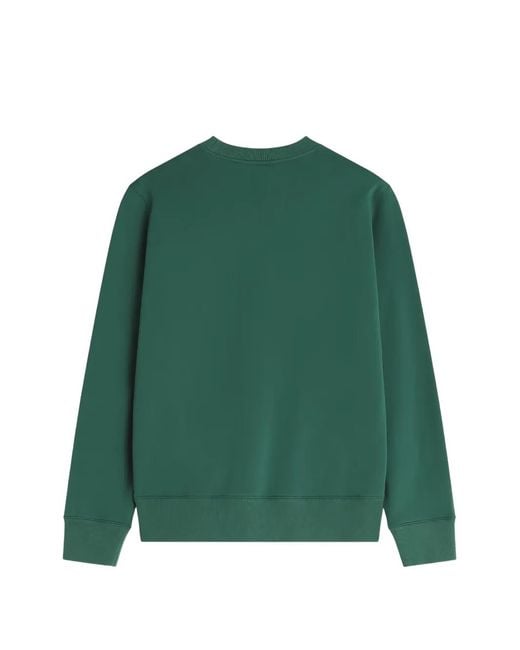 Maison Kitsuné Green Fox Head Sweatshirt for men
