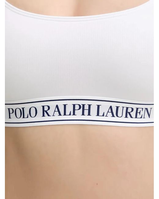 Polo Ralph Lauren White Scoop-Neck Bra