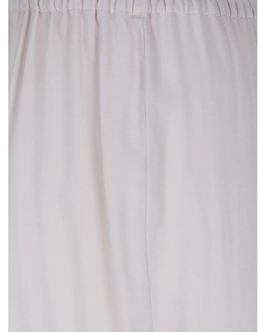 Rossopuro White Elasticated Trousers