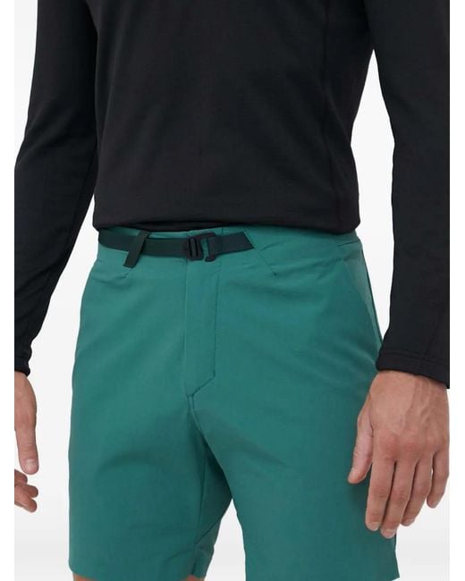 Peak Performance Green Belted Shorts for men
