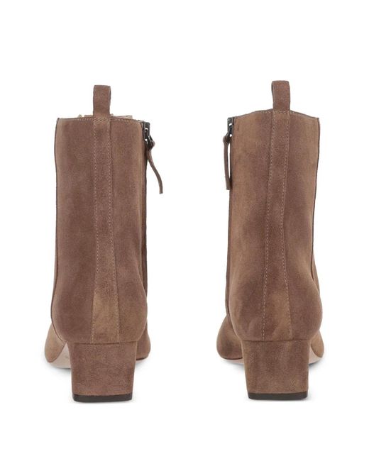 Sartore Brown Pointed-Toe Ankle Boots