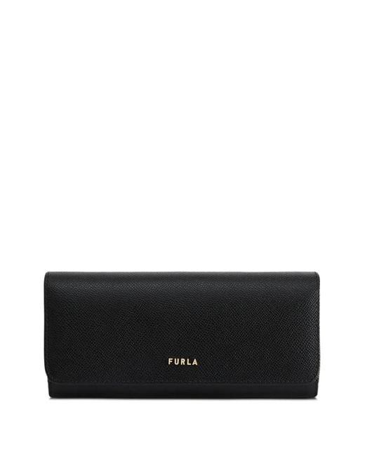 Furla Black Xl Classic Leather Wallet