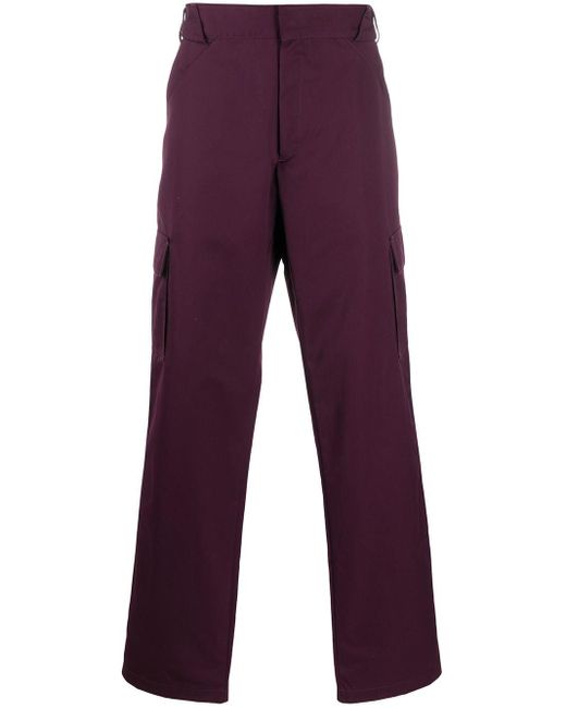 purple cargo trousers