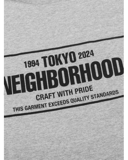 Neighborhood T-Shirt mit Logo-Print in Gray für Herren