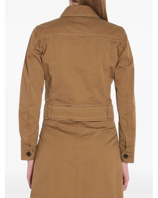 Saint Laurent Natural Belted Cotton Jacket