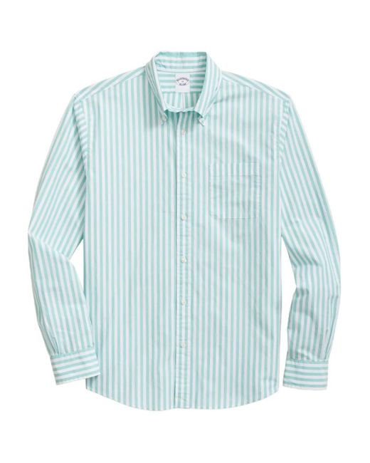 Brooks Brothers Blue Striped Button-Up Shirt for men