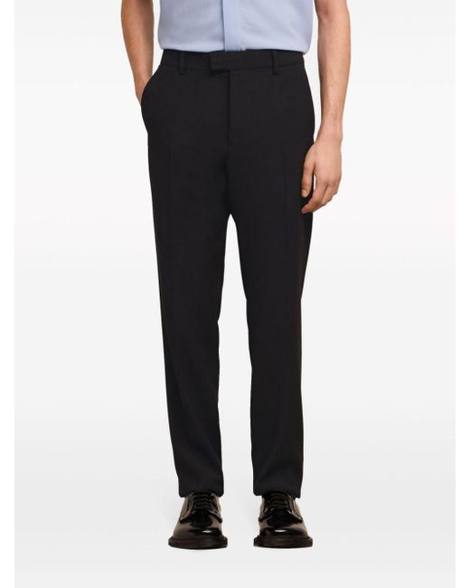 AMI Black Tailored Slim-fit Trousers for men