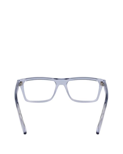Ferragamo White Rectangle-Frame Glasses for men
